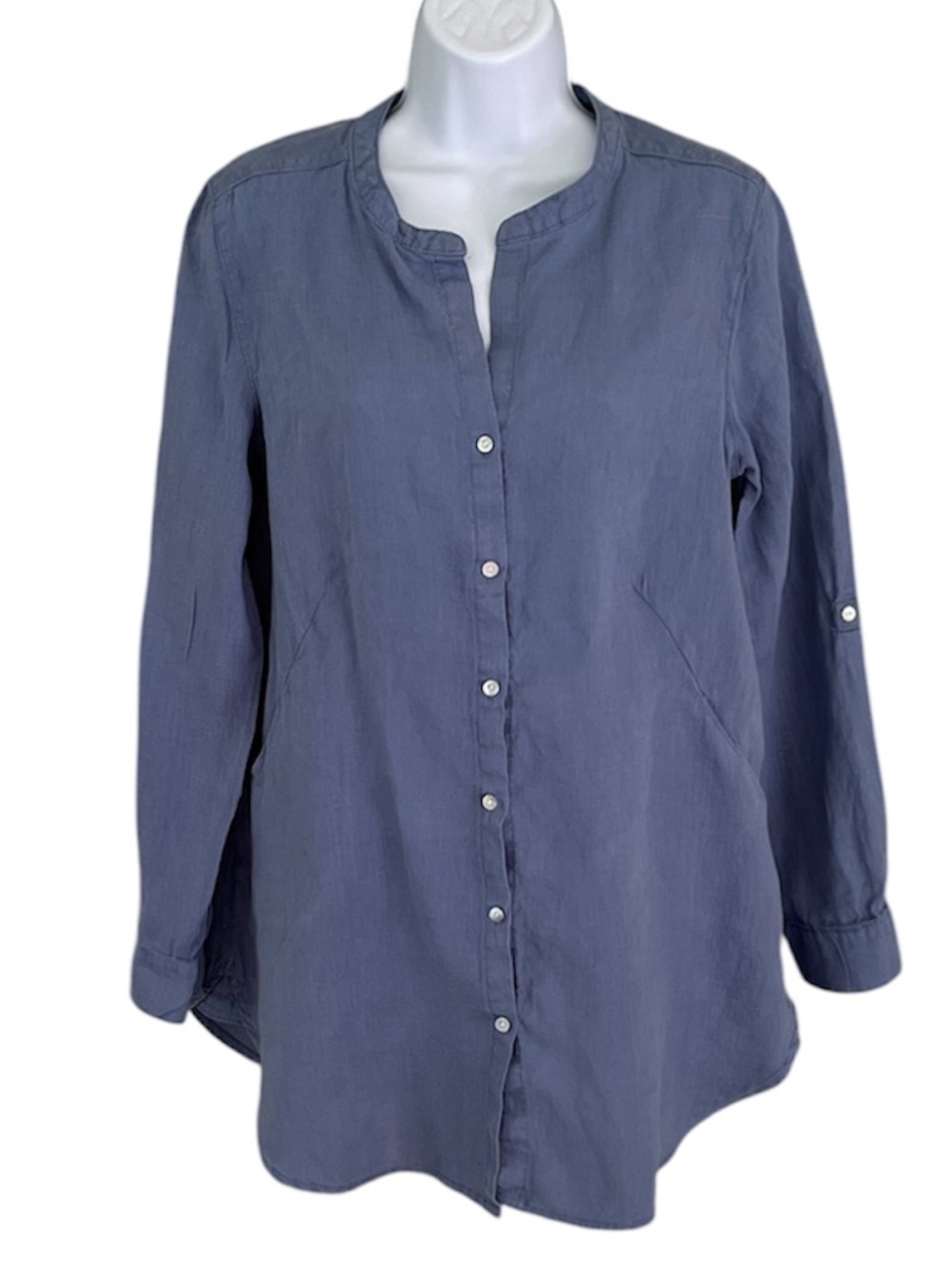 Sigrid Olsen 100% linen tunic shirt, size small, like new!